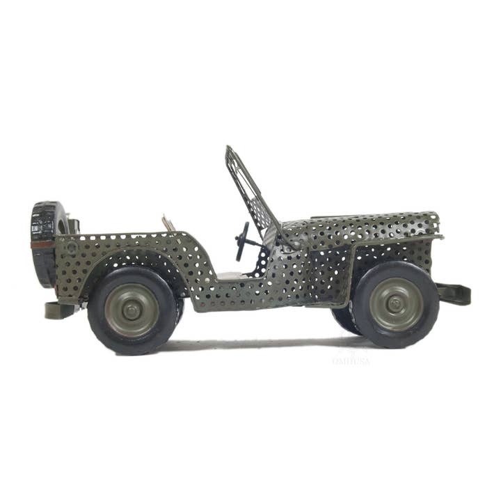 1945 Willys CJ-2A Metal Jeep Sculpture by HomeRoots