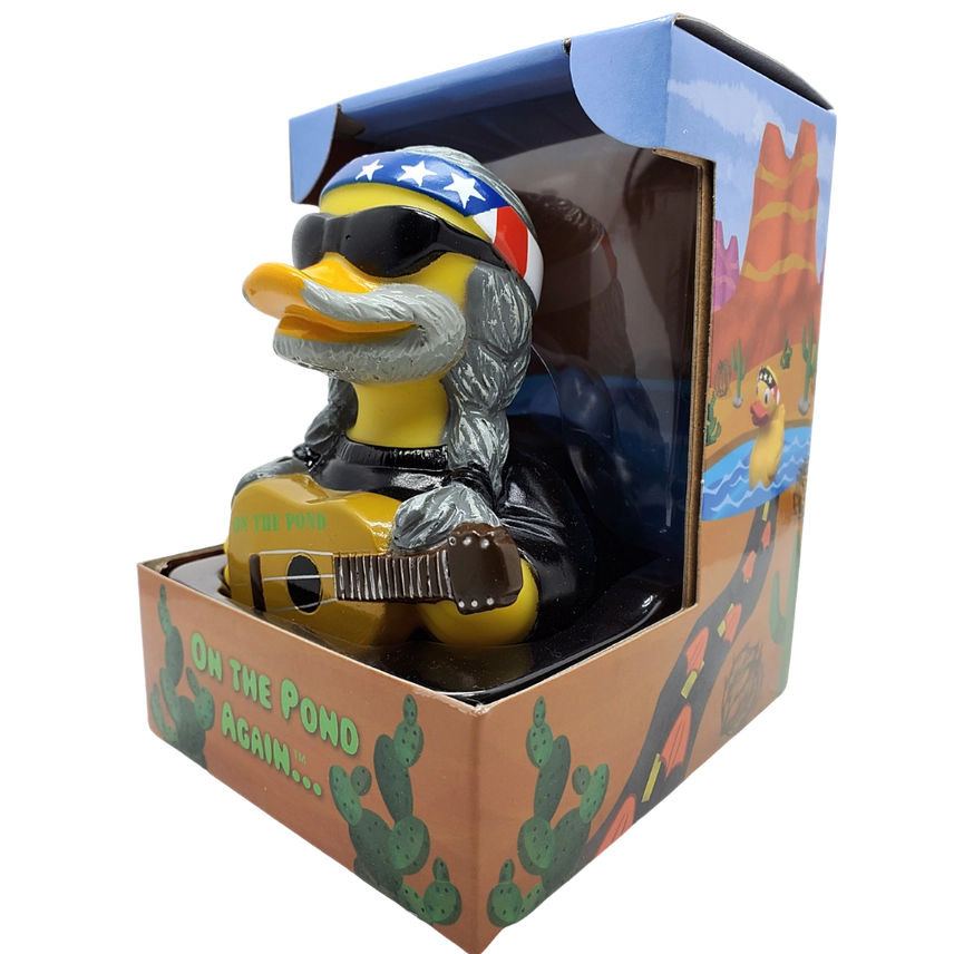 Willie Nelson Specialty Rubber Duck - "On the Pond Again" Limited Edition by CelebriDucks