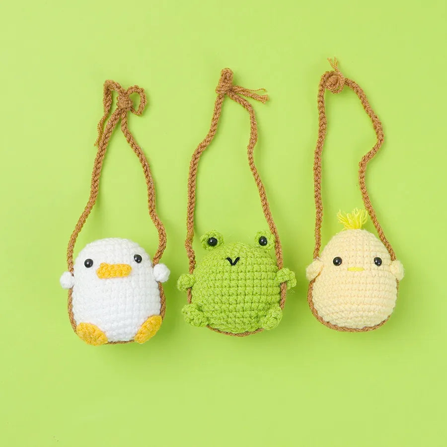 Supplier handmade crochet animal charm assortment including duck reference