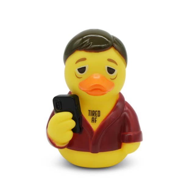 “Tired AF” Rubber Duck by Punchkins