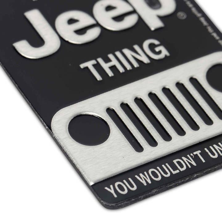 Supplier detail view of Jeep grille embossed magnet