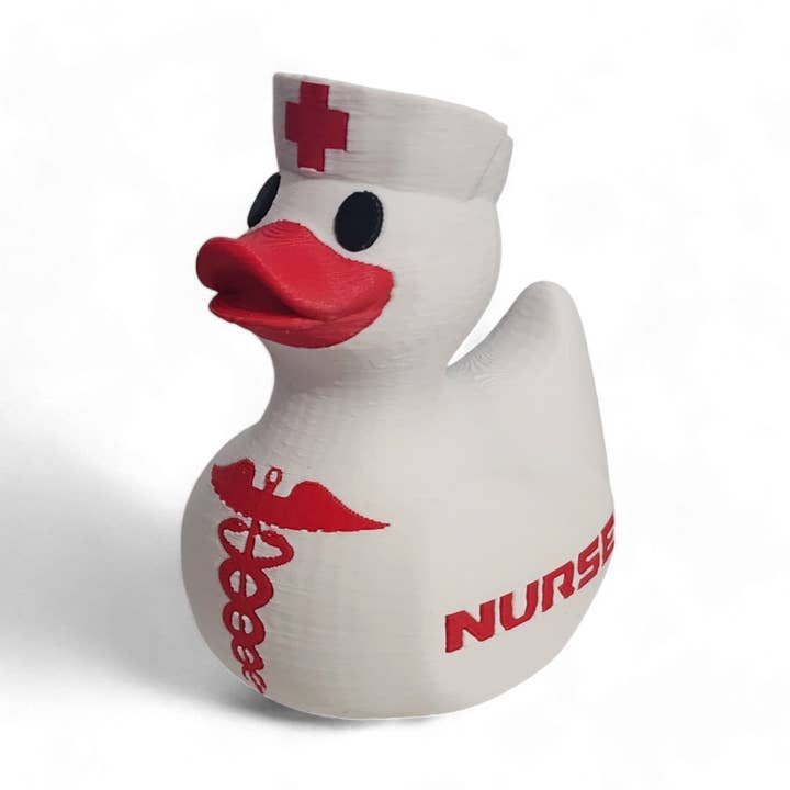 Nurse-themed rubber duck collectible