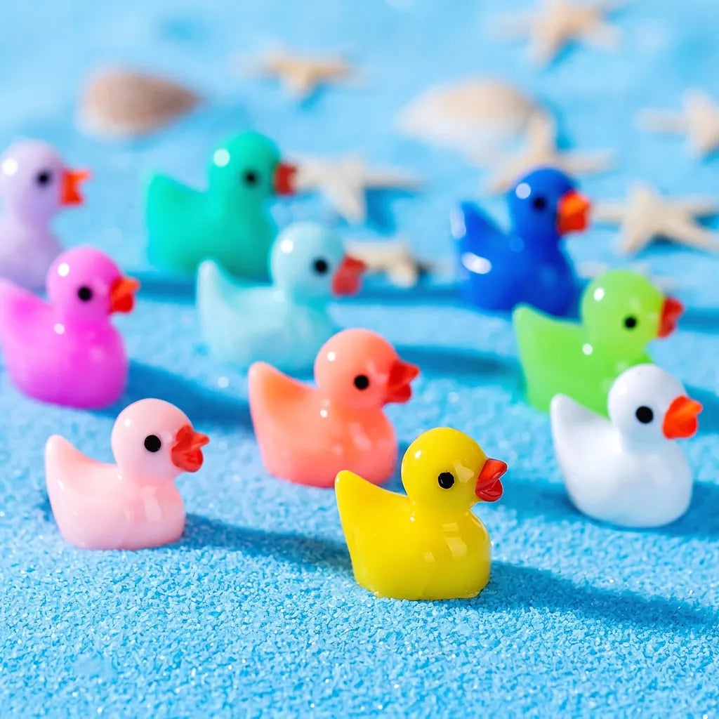 Supplier colorful miniature duck figurines for the planned Pocket Flock 10-Pack