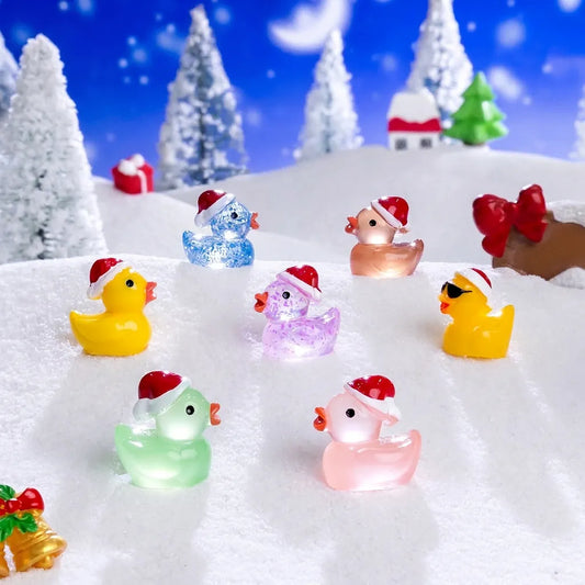 Supplier miniature Christmas duck figurines for the planned Holiday Pocket Flock