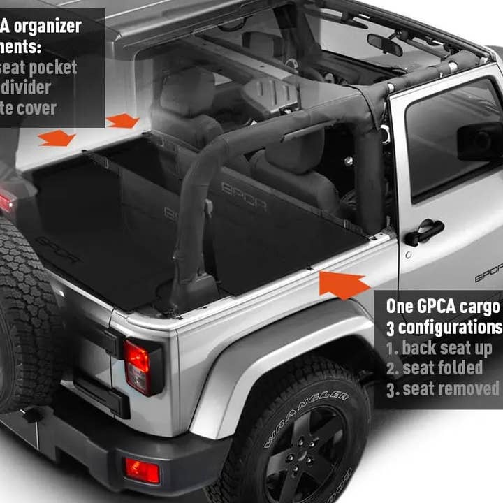 GPCA JK 2-Door Cargo Freedom Pack by GPCA