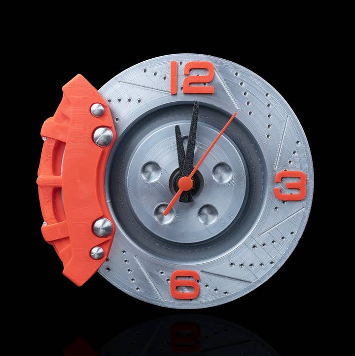 Brake Time Automotive Wall Clock by MAO 3D Prints